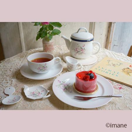 【2023.12月の新商品】imane　ビビアンピンク・ケーキ皿　New