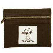 SNOOPY スヌーピー ミニフラットポーチ (レトロ)　化粧ポーチ 小物入れ かわいい