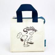 SNOOPY スヌーピー　ランチバッグM 　ブルー シェフ