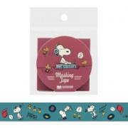 SNOOPY　PEANUTS マスキングテープ AMERICAN TASTE 9 :レッド