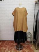 【蚤の市SALE】blue　willow　コットンリネンスカラ刺繍チュニック:BG　￥9,900→