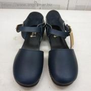 【タイムセール】クレドラン　NEW PLAIN TOE SHOE:NAVY (オイルド レザー シューズ)　Lサイズ　*50%OFF