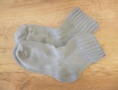 【店長オススメ】コンテックス　靴下　履くタオルフラックス:Gray　Mサイズ