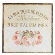 TIN PLATE LA BOUTIQUE DE FLEURS