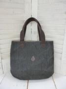 【人気!再入荷】クレドラン　GALE MINI TOTE:GRAY×CHOCO