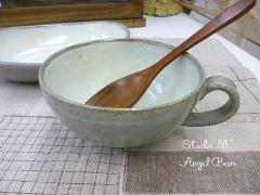 【STUDIO　M'】プロン　スープカップ　内クリーム