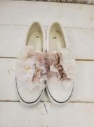 Veerle　pearl&button pastei lace frill mix dorothy shoes(25cm・26cm):OW
