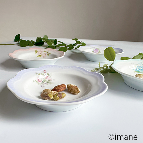 【1月の新商品 入荷しました!!】imane　ビビアンパープル・ルーシュナッピー皿