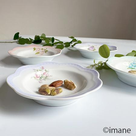 【1月の新商品 入荷しました!!】imane　ビビアンパープル・ルーシュナッピー皿
