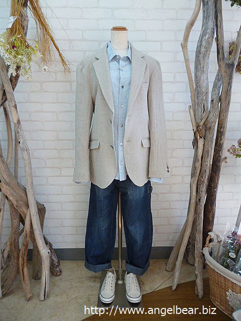 AO　Ramie linen viylla Jacket  BE