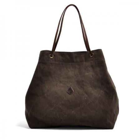 クレドラン　HASA EYELET TOTE L: 	CHOCO