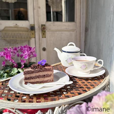 【2025.2月の新商品　ご予約受付中】imane スミレ・ケーキ皿(限定50個)