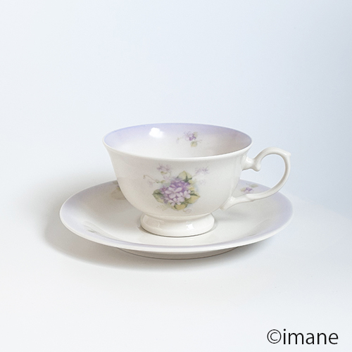 【2025.2月の新商品】imane スミレ・カップ&ソーサー(限定50個)