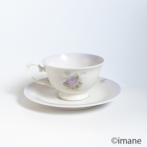 【2025.2月の新商品】imane スミレ・カップ&ソーサー(限定50個)