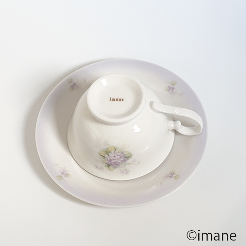 【2025.2月の新商品】imane スミレ・カップ&ソーサー(限定50個)