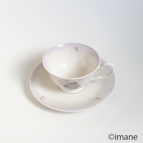 【2025.2月の新商品】imane スミレ・カップ&ソーサー(限定50個)