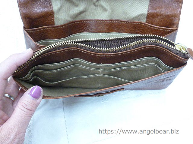 クレドラン　ECRA 2WAY POCHETTE:BROWN