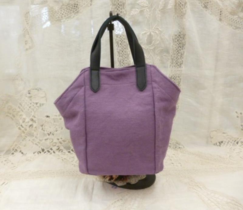 クレドラン　ACHA DAILY TOTE:PURPLE×BLACK