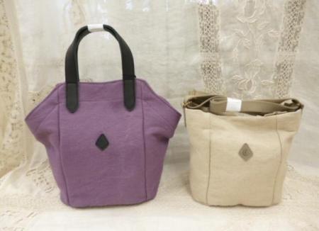 クレドラン　ACHA DAILY TOTE:PURPLE×BLACK