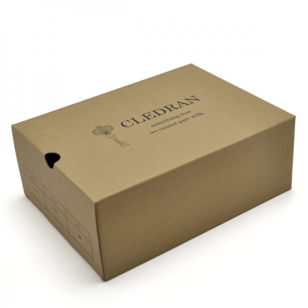 【タイムセール】クレドラン　NEW PLAIN TOE SHOE:NAVY (オイルド レザー シューズ)　Lサイズ　*60%OFF