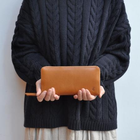 クレドラン　TOUR LONG WALLET:CAMEL