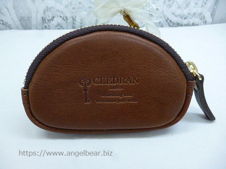 【クリアランスセール】クレドラン　DEBOR ROUNDZIP KEY COIN CASE:BROWN *60%OFF