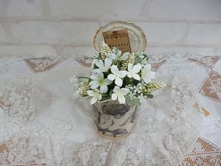  【クリアランスSALE】リュバンドティアラ　アートフラワー　ミックスフラワーバンドル:WH*80%OFF