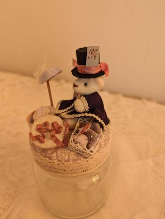 【イマン・デ・パッサージュ】ベア瓶　帽子屋さん(良品・40%OFF)※さらにお安くなりました。