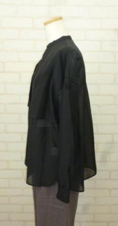 【クリアランスセール】エムビー　シルクオーガンジーチュニック:BK*70%OFF