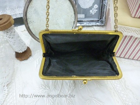 【クリアランスSALE】アンティーク　ニードルポイントガマ口BAG*70%OFF