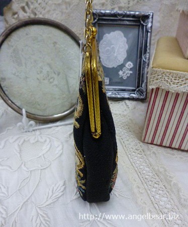 【クリアランスSALE】アンティーク　ニードルポイントガマ口BAG*70%OFF