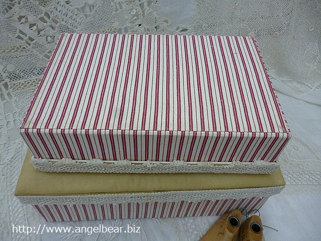 【クリアランスSALE】アンティーク　カルトナージュBOX:Mサイズ*60%OFF