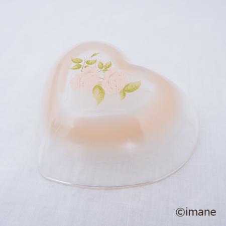 【2024・4月の新商品入荷しました♪】imane　ダイアナローズ・ガラスハートボウルM