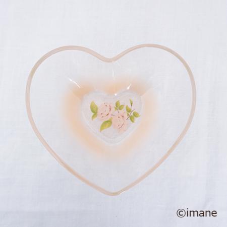 【2024・4月の新商品入荷しました♪】imane　ダイアナローズ・ガラスハートボウルS