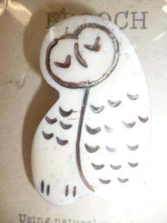 リュバンドティアラ　ボーンブローチ:Owl(WH)