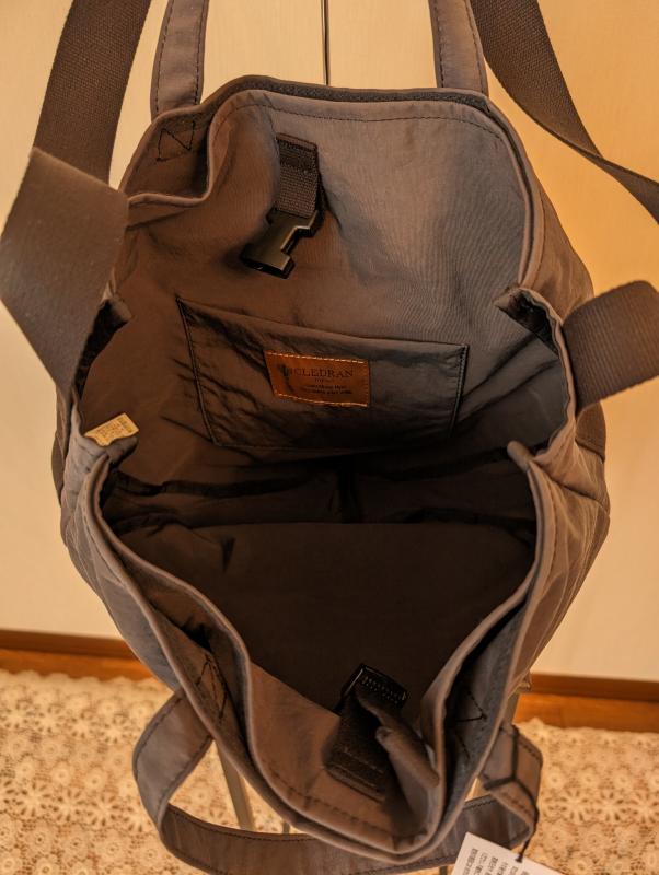 クレドラン　POID 2WAY ROUND BAG:CHARCOAL