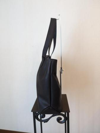 クレドラン　GALE LEATHER WIDETOTE:BLACK