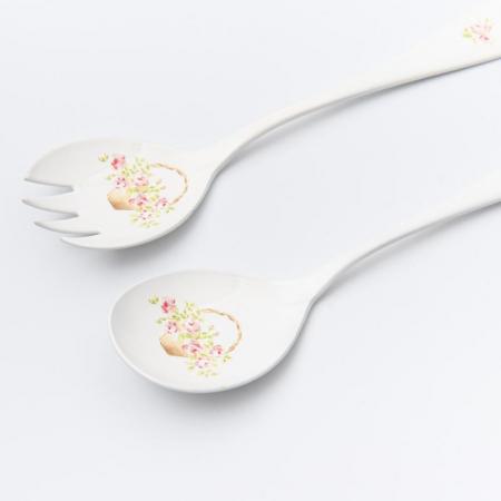 【5月新商品・ご予約受付中】imane  ローズバスケット・サラダスプーン&フォーク