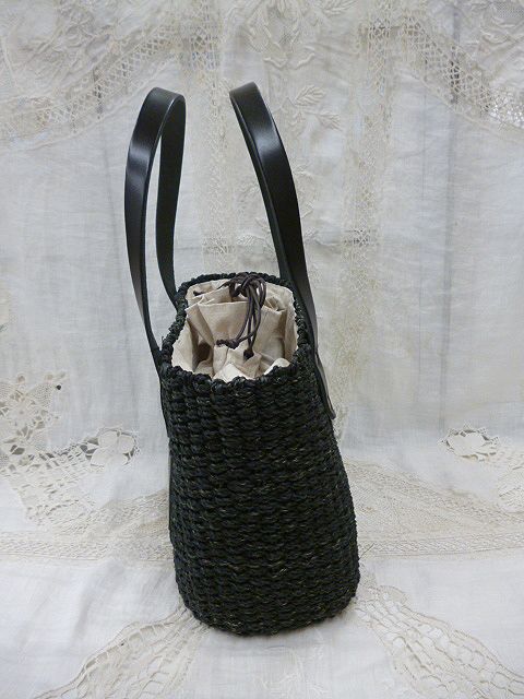 クレドラン SQUARE POCKET BASKET:BLACK×BLACK