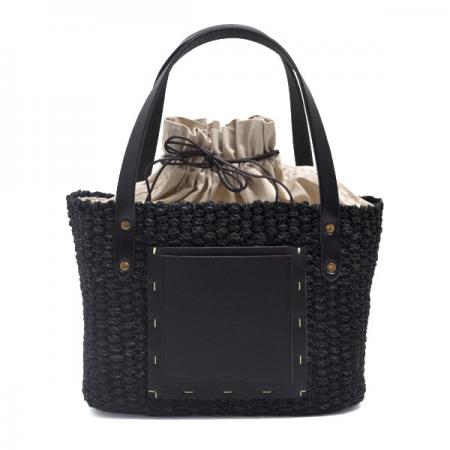 クレドラン SQUARE POCKET BASKET:BLACK×BLACK