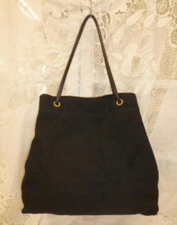 クレドラン　HASA EYELET TOTE/L:　BLACK×BLACK