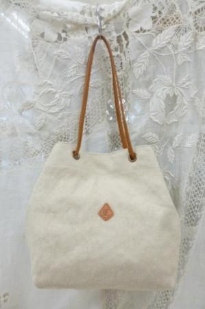 クレドラン　HASA EYELET TOTE/S:BEIGE×CAMEL