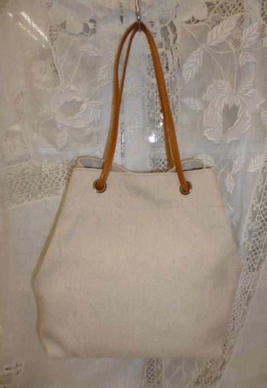 クレドラン　HASA EYELET TOTE/S:BEIGE×CAMEL