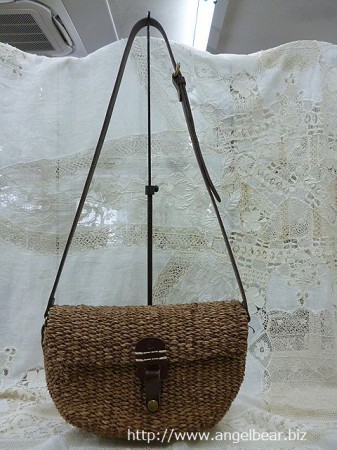 クレドラン　ROUND SHOULDER BASKET M:BROWN×BROWN