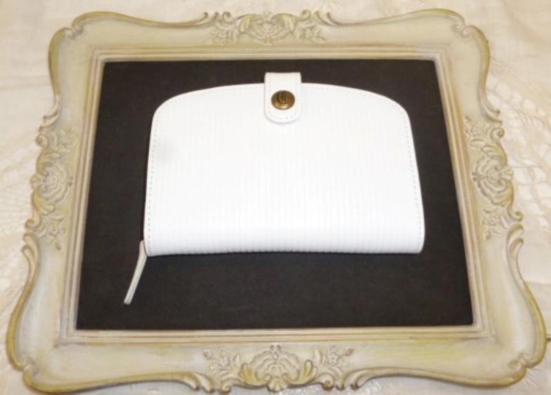 【クリアランスセール】クレドラン　RAY WALLET:WHITE STRIPE *80%OFF