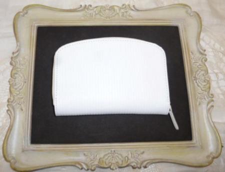 【クリアランスセール】クレドラン　RAY WALLET:WHITE STRIPE *80%OFF
