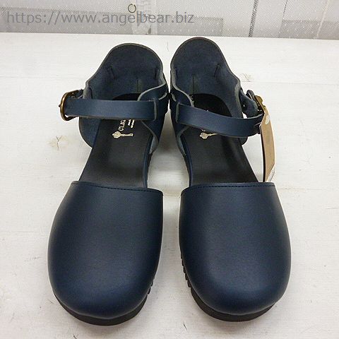 【タイムセール】クレドラン　NEW PLAIN TOE SHOE:NAVY (オイルド レザー シューズ)　Lサイズ　*60%OFF