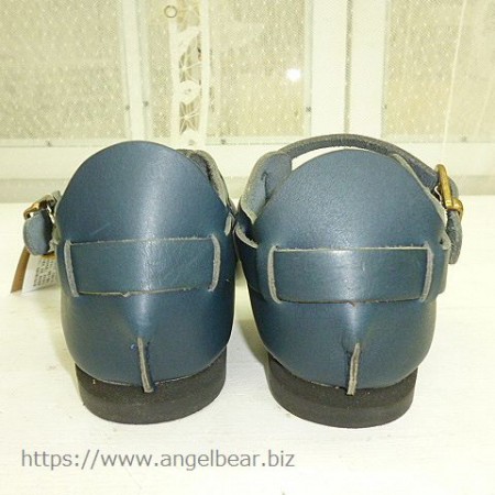 【タイムセール】クレドラン　NEW PLAIN TOE SHOE:NAVY (オイルド レザー シューズ)　Lサイズ　*60%OFF