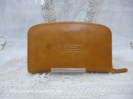 クレドラン　MIEL LONG WALLET:CAMEL