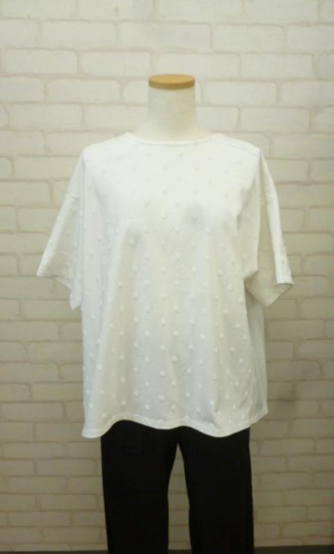 【クリアランスセール】エムビー　ポルカドット　Tシャツ:OW*80%OFF